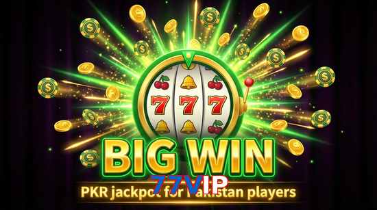 Big win animation on 77VIP slot game
